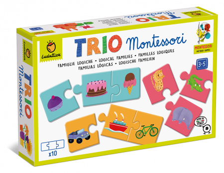Jucarii si jocuri Montessori - Joc de logica TRIO MONTESSORI - Asocieri, Ludattica, 3 - 5 ani