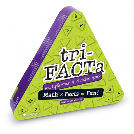 Joc de matematica tri-FACTa - Inmultiri si impartiri, Learning Resources, 8-9 ani + [5]