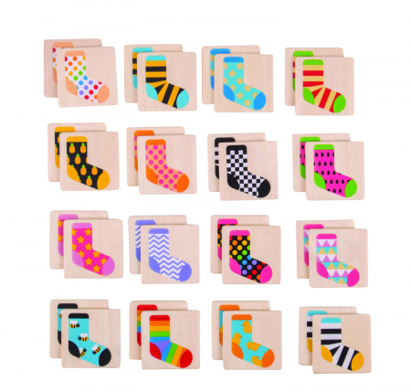 Joc de memorie - Ciorapeii mei, BIGJIGS Toys, 1-2 ani + [3]