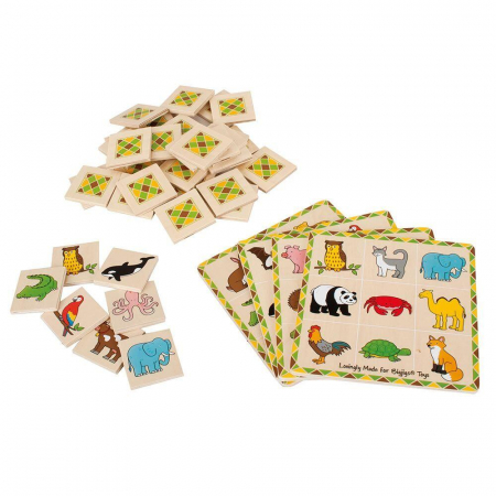 Jocuri inteligenta si memorie - Joc de memorie - Loto, BIGJIGS Toys, 2-3 ani +