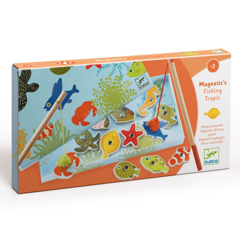 Vârsta - Joc de pescuit magnetic pesti tropicali Djeco, 1-2 ani +