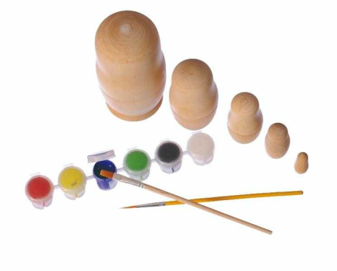 Joc de pictat papusi matrioshka, Egmont toys, 2-3 ani + [1]
