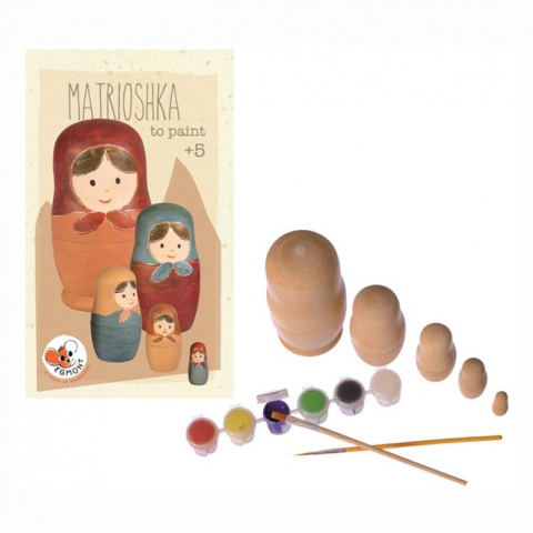 Jucarii copii 2-3 ani - Joc de pictat papusi matrioshka, Egmont toys, 2-3 ani +