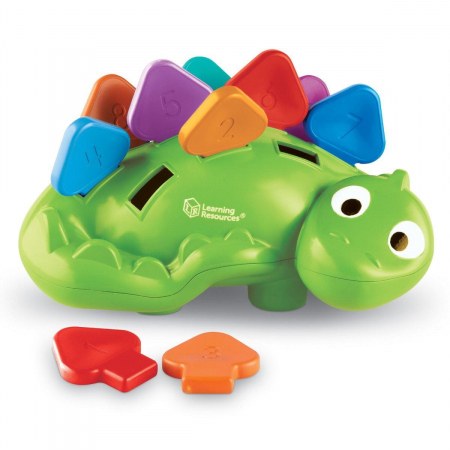 Jucarii baieti - Joc de potrivire - Dinozaurul Steggy, Learning Resources, 1-2 ani +