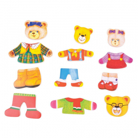 Joc de potrivire - Familia ursuletilor, BIGJIGS Toys, 2-3 ani + [6]
