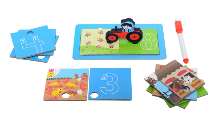 Joc de potrivire - Fermierul istet, Chalk and Chuckles, 2-3 ani + [3]