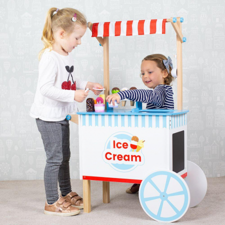 Joc de rol - Carucior de inghetata, BIGJIGS Toys, 2-3 ani + [5]