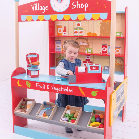 Joc de rol - Magazinul oraselului, BIGJIGS Toys, 2-3 ani + [10]
