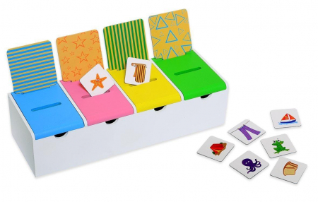Jucarii de sortare - Joc de sortare - Cutia magica, Chalk and Chuckles, 3-6 ani