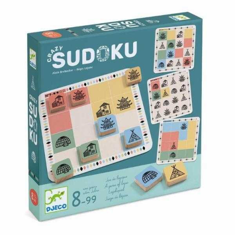 Vârsta - Joc de strategie Djeco, Crazy Sudoku, 6-7 ani +