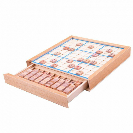Joc din lemn - Sudoku, BIGJIGS Toys, 4-5 ani + [1]
