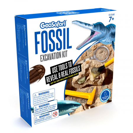 Gradinita si scoala - Joc educativ GeoSafari, Kit excavare fosile, Educational Insights, 6-7 ani +