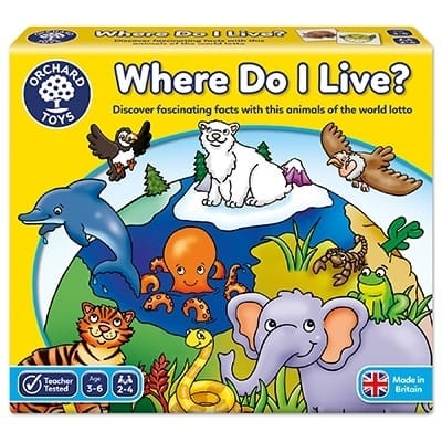 Jucarii copii 2-3 ani - Joc educativ loto Habitate WHERE DO I LIVE, Orchard Toys, 2-3 ani +
