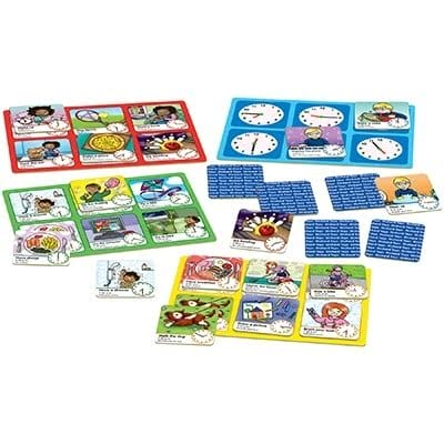 Joc educativ loto in limba engleza Citeste ceasul TELL THE TIME, Orchard Toys, 4-5 ani + [2]