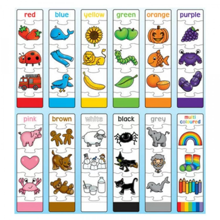 Joc educativ puzzle in limba engleza Invata culorile prin asociere COLOUR MATCH, Orchard Toys, 3 ani+ [1]
