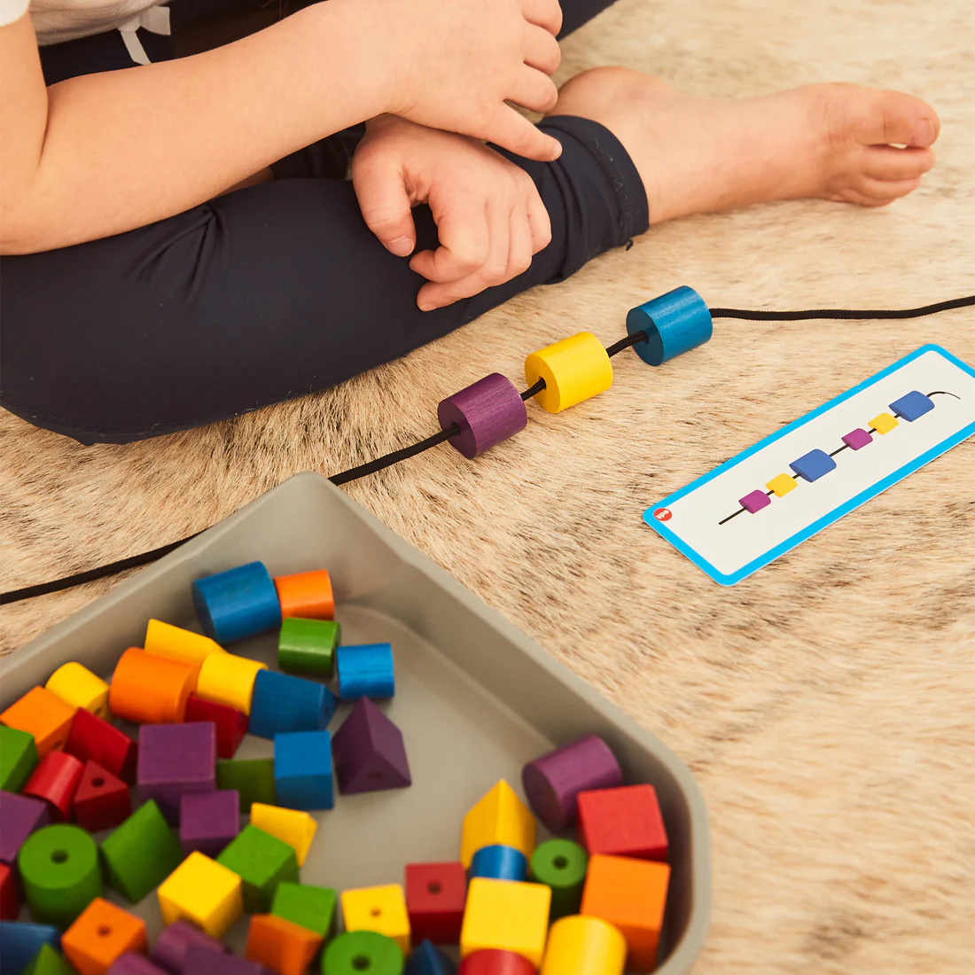 Joc educativ margele insiruite, 72 bucati [2]