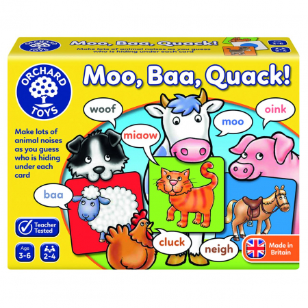 Joc educativ Moo Bee Mac MOO BAA QUACK, Orchard Toys, 2-3 ani + [1]