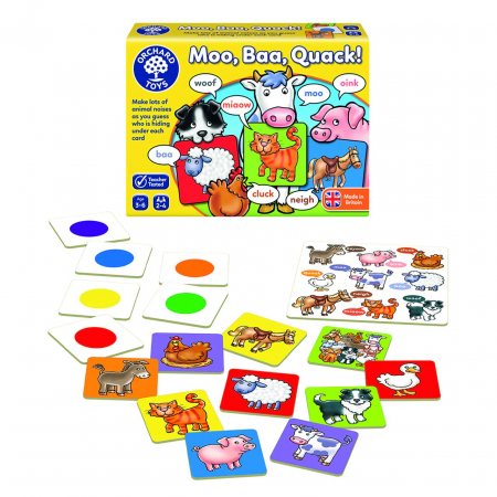 Joc educativ Moo Bee Mac MOO BAA QUACK, Orchard Toys, 2-3 ani + [2]