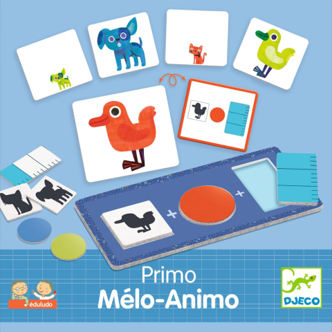 Jucarii educative 2 - 3 ani - Joc educativ Primo Melo-Animo Djeco, 2-3 ani +