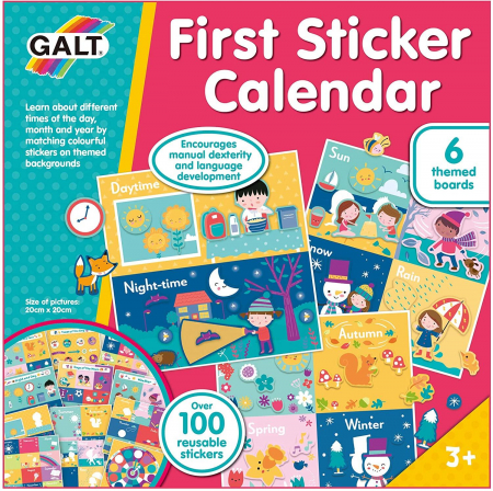 Joc educativ Primul meu calendar cu abtibilduri, Galt, 2-3 ani + [4]