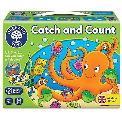 Jucarii copii 2-3 ani - Joc educativ Prinde si Numara CATCH AND COUNT, Orchard Toys, 2-3 ani +