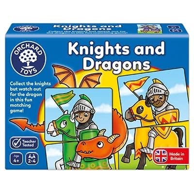 Joc educativ - puzzle Cavaleri si Dragoni KNIGHTS AND DRAGONS, Orchard Toys, 4-5 ani + [0]