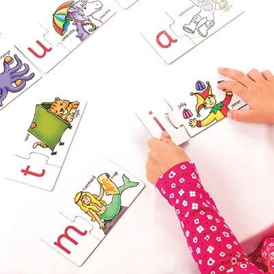 Joc educativ - puzzle in limba engleza Invata alfabetul prin asociere ALPHABET MATCH, Orchard Toys, 4-5 ani + [3]