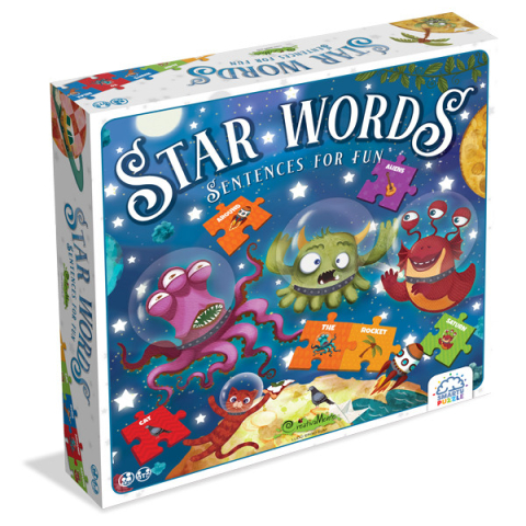 Jucarii si jocuri copii - Joc educativ Smarty Puzzle- Star Words, CreativaMente, 6-7 ani +