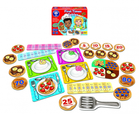 Joc educativ Tabla inmultirii pentru incepatori FIRST TIMES TABLES, Orchard Toys, 8-9 ani + [2]