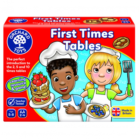 Joc educativ Tabla inmultirii pentru incepatori FIRST TIMES TABLES, Orchard Toys, 8-9 ani + [1]