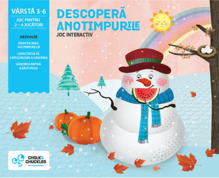Jucarii interactive - Joc interactiv - Descopera anotimpurile, Chalk and Chuckles, 2-3 ani +