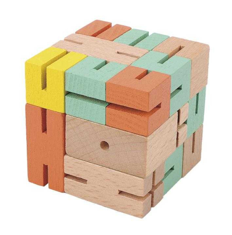 Jucarii copii 8-9 ani - Joc logic 3D puzzle Boy verde, Fridolin, 8-9 ani +