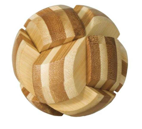 Vârsta - Joc logic IQ din lemn bambus Ball, Fridolin, 8-9 ani +