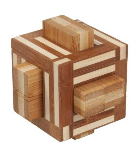 Jucarii copii 8-9 ani - Joc logic IQ din lemn bambus Double sticks, Fridolin, 8-9 ani +