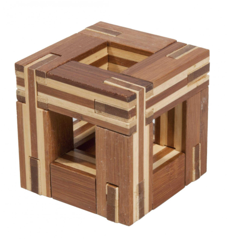 Jucarii copii 8-9 ani - Joc logic IQ din lemn bambus Magic frame, Fridolin, 8-9 ani +