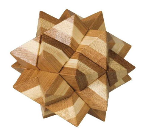 Jucarii copii 8-9 ani - Joc logic IQ din lemn bambus Star, Fridolin, 8-9 ani +
