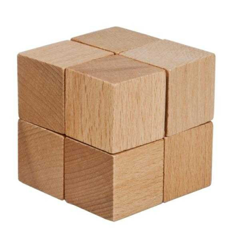 Jucarii copii 8-9 ani - Joc logic IQ din lemn Eight cubes, Fridolin, 8-9 ani +