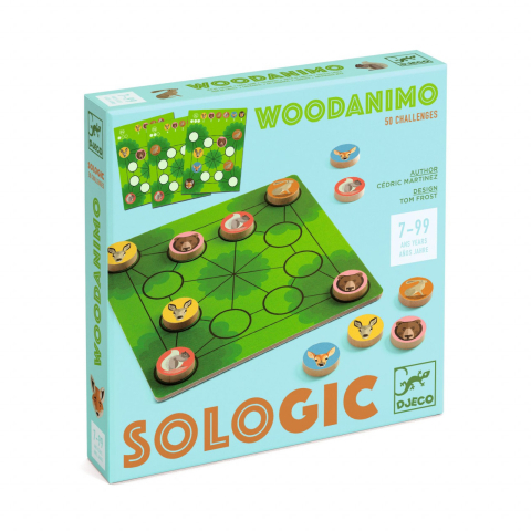 Jucarii copii 8-9 ani - Joc logic Woodanimo, Djeco, 7 ani+