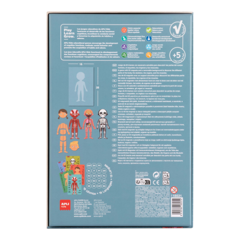 Joc magnetic Corpul Uman - 5 modele diferite, 63 piese [4]