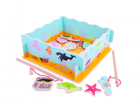 Jocuri de indemanare - Joc magnetic - Hai sa pescuim, BIGJIGS Toys, 2-3 ani +