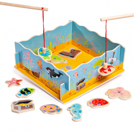 Joc magnetic - Hai sa pescuim, BIGJIGS Toys, 2-3 ani + [1]