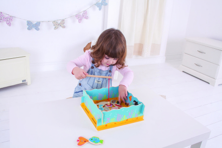 Joc magnetic - Hai sa pescuim, BIGJIGS Toys, 2-3 ani + [5]