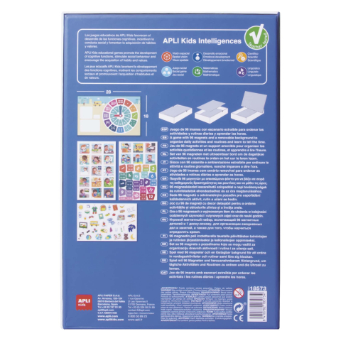 Joc Magnetic - Invatam Ceasul 28 x 18 cm, 96 piese [1]