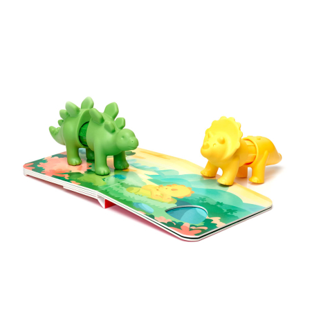 Joc magnetic Smart Max, My First Stories: Dino Friends, Carte cu povesti si dinozauri - 7 piese [6]
