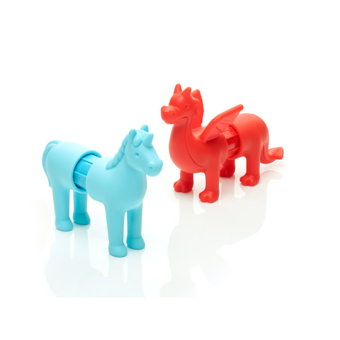 Joc magnetic Smart Max, My First Stories: Fantasy Friends, Carte cu povesti si animale fantastice - 7 piese [7]