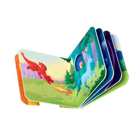 Joc magnetic Smart Max, My First Stories: Fantasy Friends, Carte cu povesti si animale fantastice - 7 piese [5]