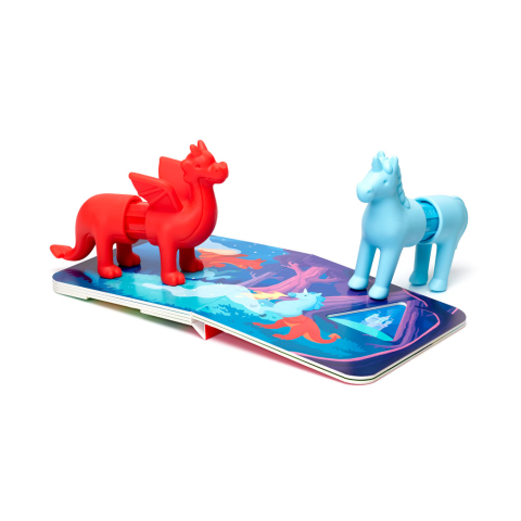 Joc magnetic Smart Max, My First Stories: Fantasy Friends, Carte cu povesti si animale fantastice - 7 piese [6]