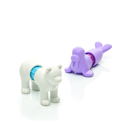 Joc magnetic Smart Max, My First Stories: Polar Friends, Carte cu povesti si animale polare - 7 piese [7]