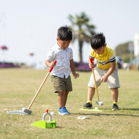 Joc Mini-Golf din lemn, BIGJIGS Toys, 2-3 ani + [1]