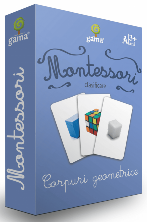Jucarii si jocuri Montessori - Joc Montessori Corpuri geometrice, Editura Gama, 2-3 ani +